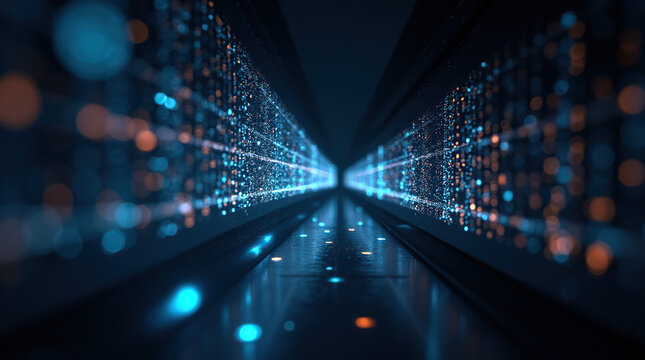 abstract background of binary code