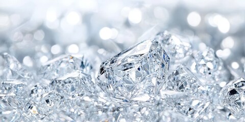 Obraz premium Highlighting the beauty of unrefined diamonds amidst a collection of gemstones.