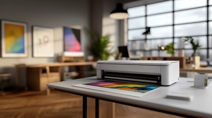 HP Envy Photo 7155 Printer in Modern Office Setting