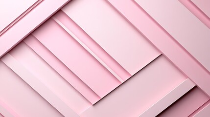Fototapeta premium Pink geometric shapes, abstract background