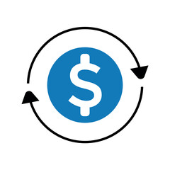 Money transaction icon.