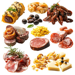 collection of meat products