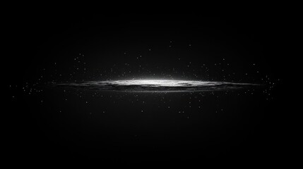 A stylized depiction of a galaxy in space