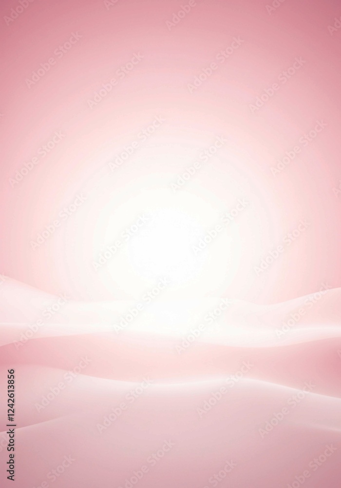 Poster diagonal gradient background transitioning from a saturated pink to a lighter pink/white, creating a