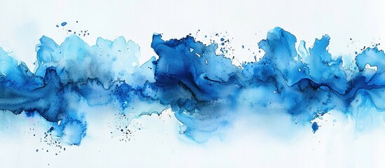 Grunge splash of colorful creativity against a clean white backdrop.