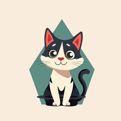 Cute cate vector art