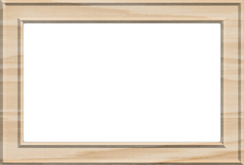  木のフォトフレーム。ナチュラルイメージの額縁素材。