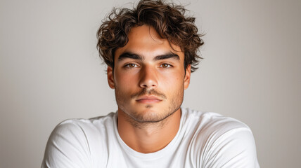 Young Man Isolated on White Background
