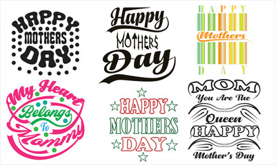 mothers day bundle t shirt design, vector, element, graphic etc.