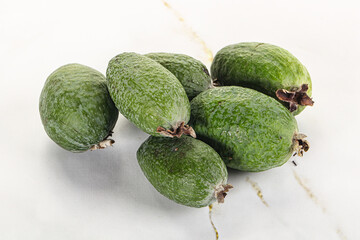 Ripe sweet huicy exotic feijoa