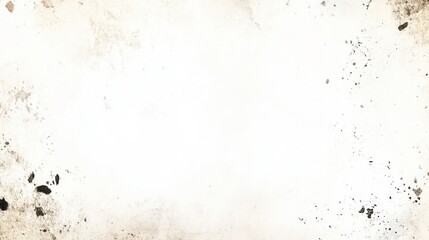 White Grunge Texture Background with Brown Spots and Speckles