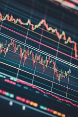 Risk assessment charts for stock market trading with financial analysis