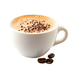 Fototapeta premium Cup of coffee isolated on transparent background