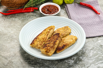 Indian chiken kebab minced meat