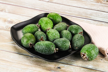 Sweet ripe juicyfruit feijoa