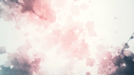 Soft Pink Blossom Watercolor Abstract Art