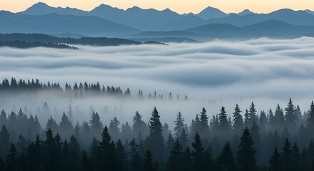 Alpine Dreams in the Mist Generative AI