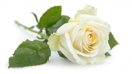 Rose Isolated on White Background
