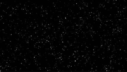 Falling blurred snow on a black background for use in a graphics editor as a layer for any image in the screen mode, blizzard texture,