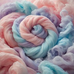 A soft and dreamy cotton candy-inspired swirl of pastels.