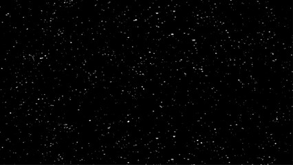 Starry night sky. Galaxy space background. Glowing stars in space. Night sky with plenty stars.  Falling small factured snow on a black background  © Creative