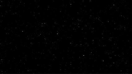 Star dust particles on black background. Starry night sky. Galaxy space background. Glowing stars in space. Night sky with plenty stars. Christmas, New Year and all celebration backgrounds concepts.