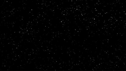 Star dust particles on black background. Starry night sky. Galaxy space background. Glowing stars in space. Night sky with plenty stars. Christmas, New Year and all celebration backgrounds concepts.