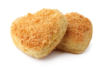 Heart-shaped baked goods with a golden brown crust and a light texture ready for any celebration