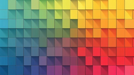 Fototapeta premium Colorful Geometric Cube Pattern Background
