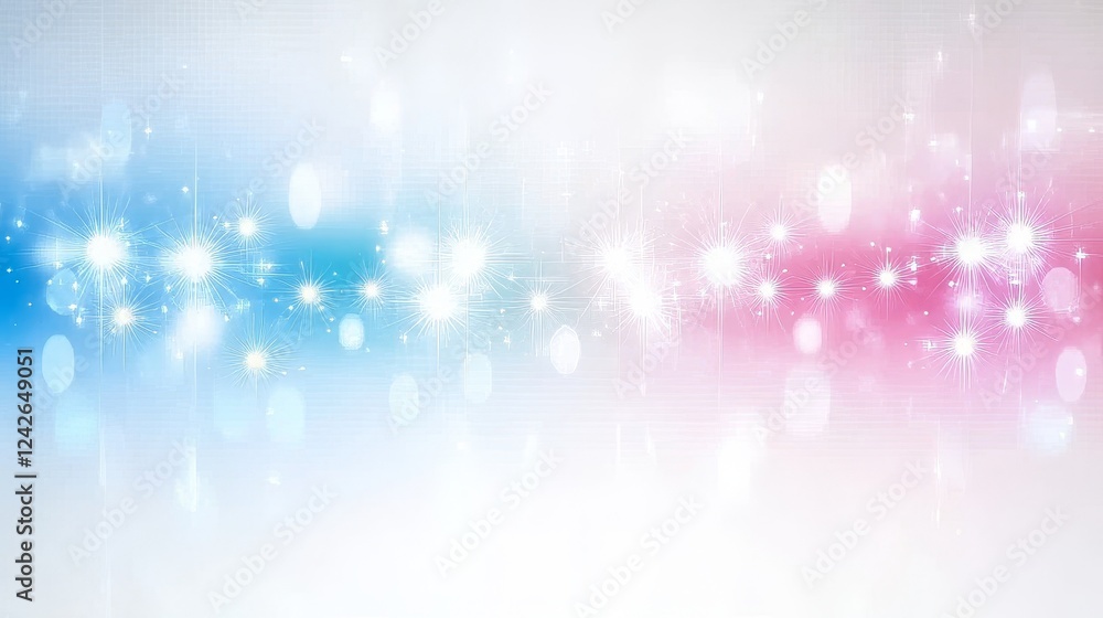 Poster sparkling lights abstract background design