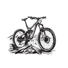 bicycle isolated on white