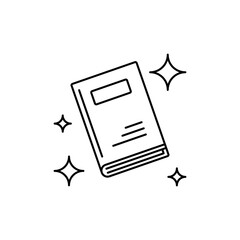 Outline Book Cover icon, depicting the external appearance of the book.