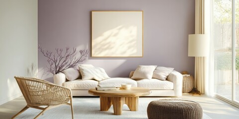 Modern Living Room Design With Neutral Tones And Natural Elements