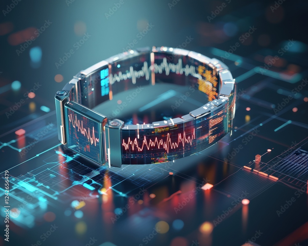 Poster advanced wearables monitoring real-time health data