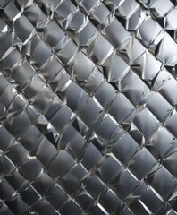 Diamond patterned metal plate with chrome finish, finish, chrome, metallic