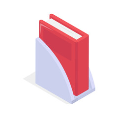 Take a look at this amazing icon of book holder in trendy style