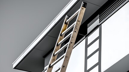 Modern Architecture Ladder Design Minimalist Style Building Exterior