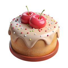 3D cherry cake