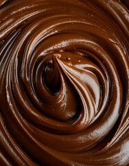 滑らかな最高級のチョコレートクリーム