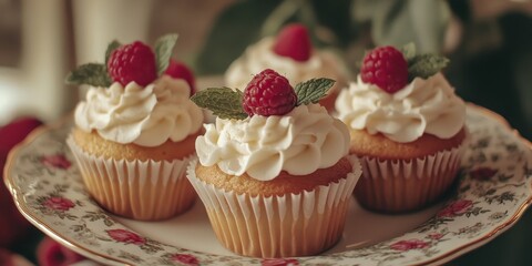 Deliciously cozy cupcakes topped with fluffy whipped cream frosting, perfect for any sweet occasion.