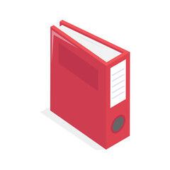 Well designed icon of file folders, premium vector of document archives, binders vector design