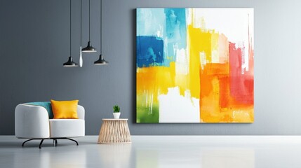 Modern Art in Stylish Living Room Decor