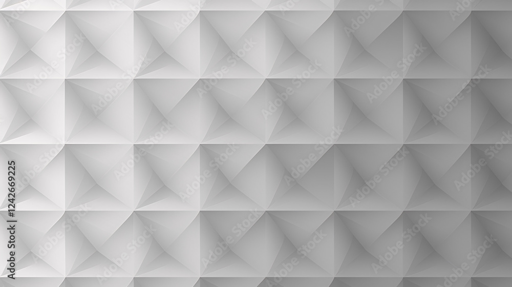 Poster A 2D light gray geometric graphic design with grey gradient, ideal for high-tech web display banners.