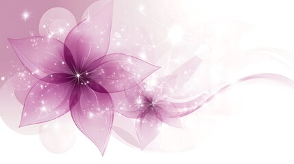 Obraz premium Purple flowers, soft background, design element
