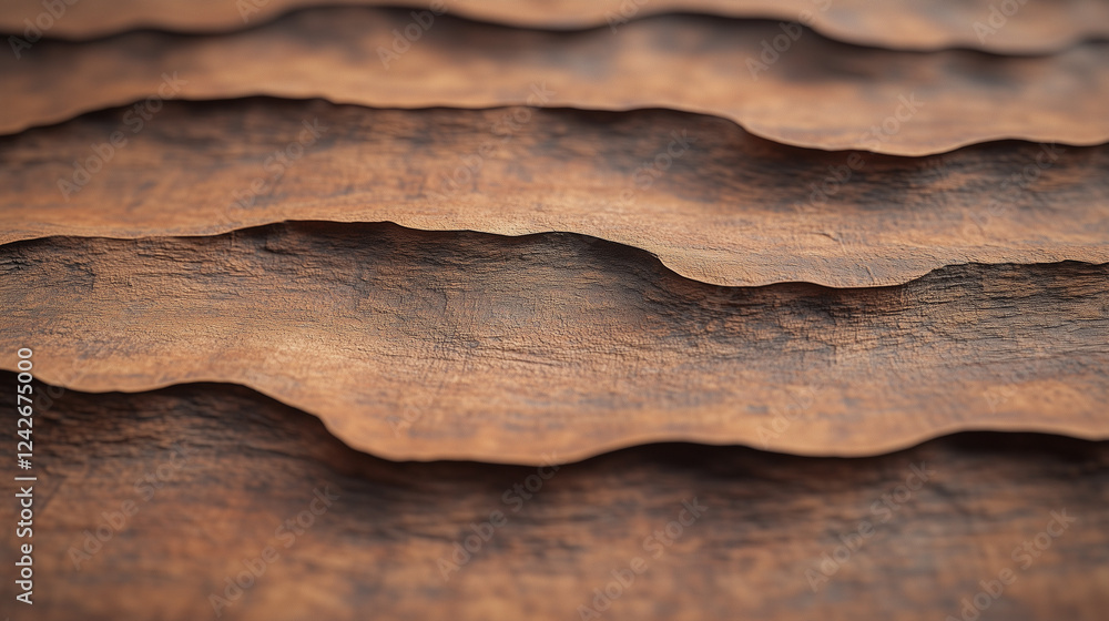 Poster rustic texture: a close-up shot reveals the intricate texture of weathered wood, showcasing the natu