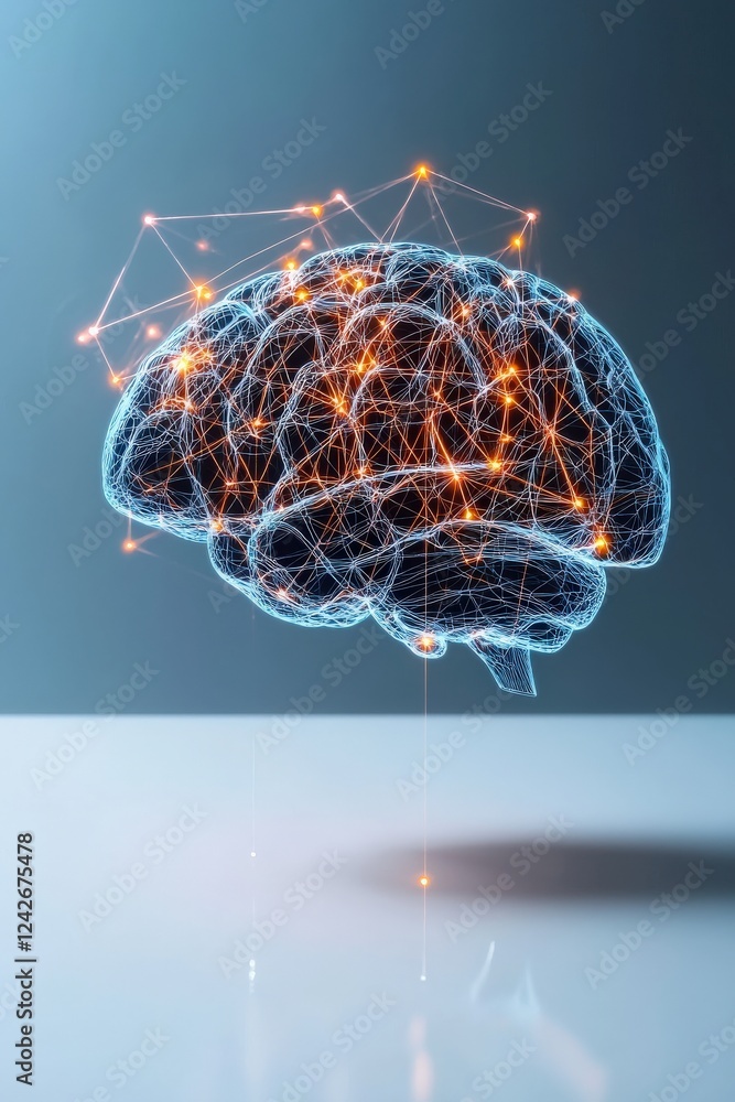 Poster conceptual representation of global ai networks