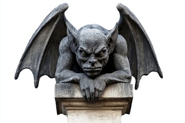 Intricate Stone Gargoyle Sculpture