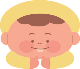 cute kindergarten boy children kid character