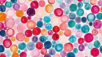 Fototapeta premium Abstract Watercolor Circles Background