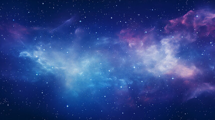 Obraz premium A mesmerizing Milky Way galaxy glows vibrantly in a dark blue sky, creating a holographic wallpaper.